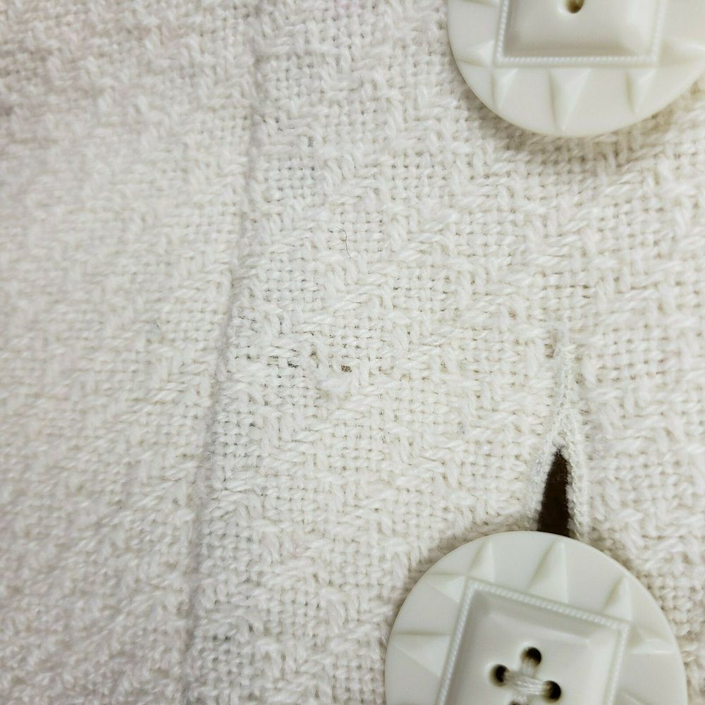 Antho Lux Med wool blend pea coat jacket ivory - Picture 4 of 8